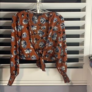 Floral long sleeve top